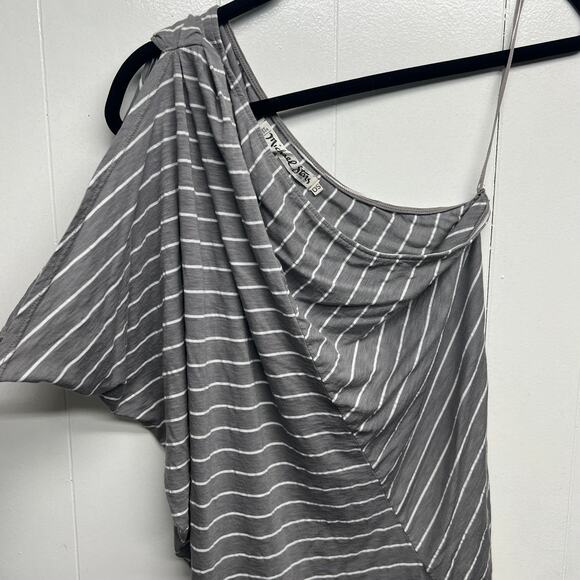 Michael Stars One Shoulder Women's Striped Flowy Top One Size - Picture 2 of 9